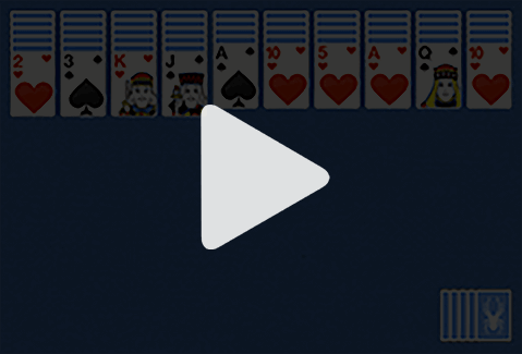Spider Solitaire Blue Game 🕹️ Play Now on GamePix